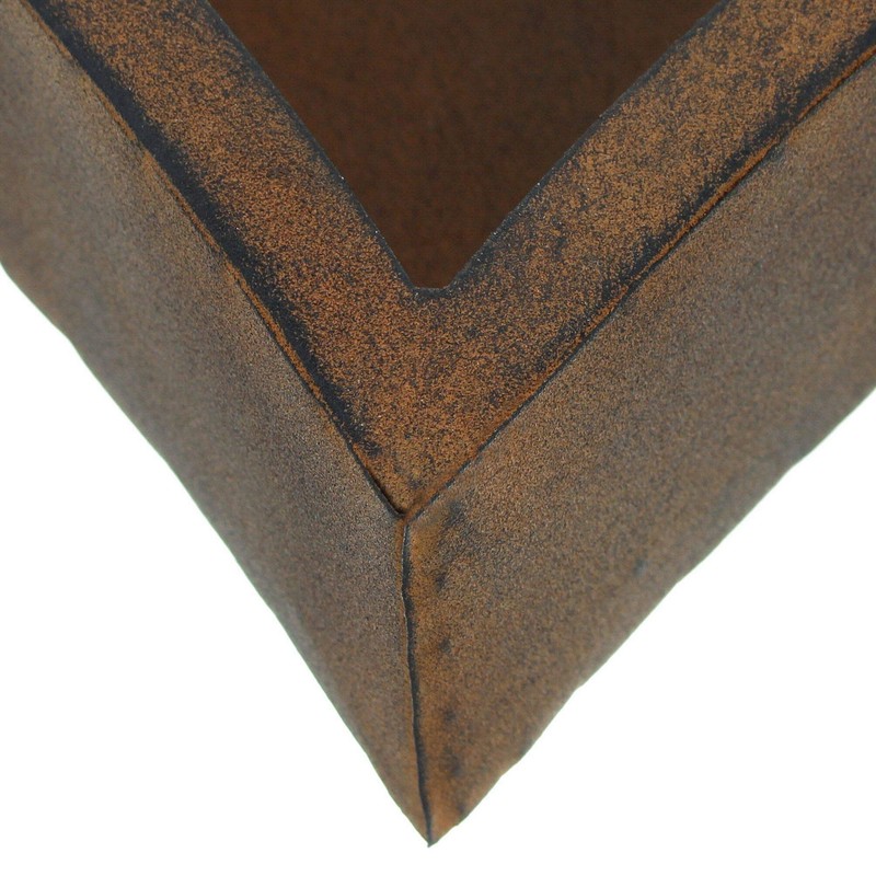 FRANK FLECHTWAREN Planter Rust Heart, Set of 2