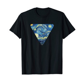Starry Night Van Gogh Cool Triangle Geometric Art Streetwear T-Shirt