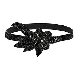 Gearmax 1920s Flapper Headband Gatsby Headpiece Crystal Beaded Headband for Girls