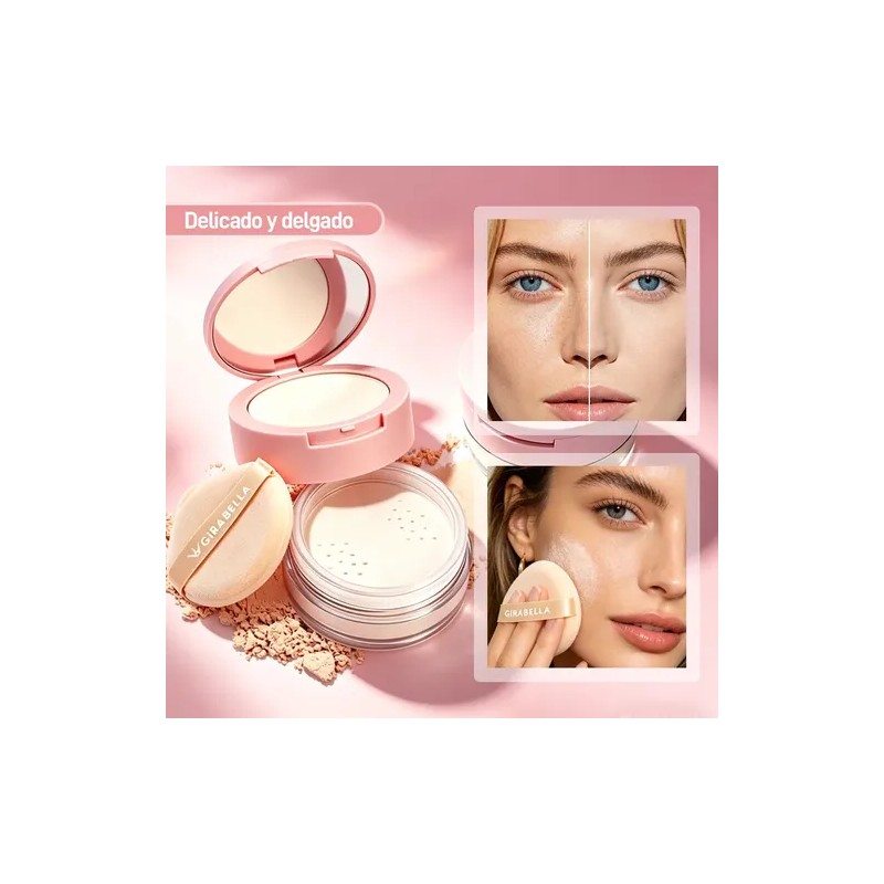 Dúo Matte Polvo Compacto Y Suelto 2 En 1 Fijador