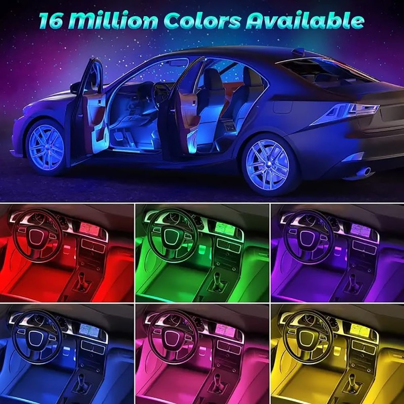 Car LED Interior Strip Lights, RGB Car Interior LED Light