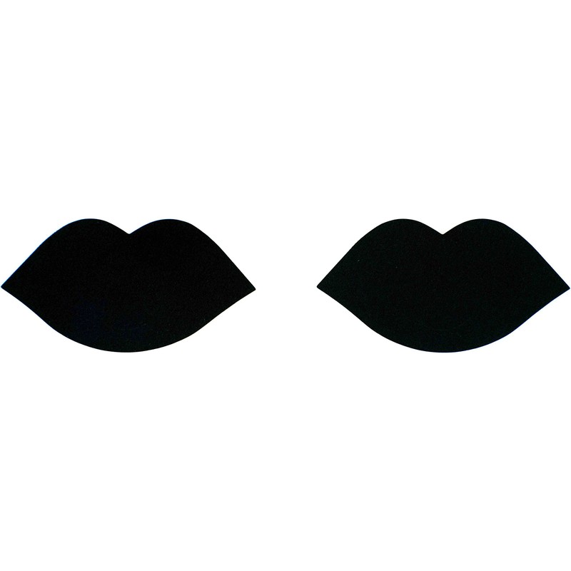 Black (6 Pairs) Disposable Satin Nipple Cover Pasties