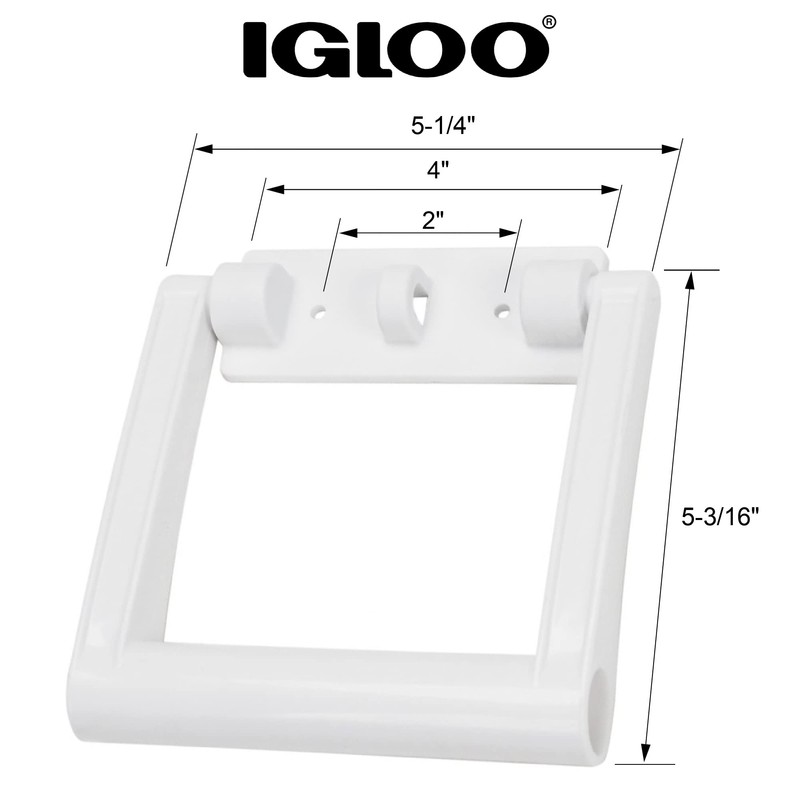 Igloo 21023 25-72クォート クーラーハンドル (ホワイト 1ハンドル)