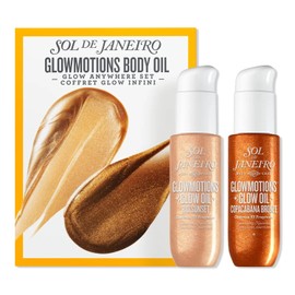 Sol de Janeiro Glowmotions, Set de Aceites Corporales Brillantes, Rio Sunset y Copacabana Bronze, Tamaño viajero 30ml | Edición Limitada