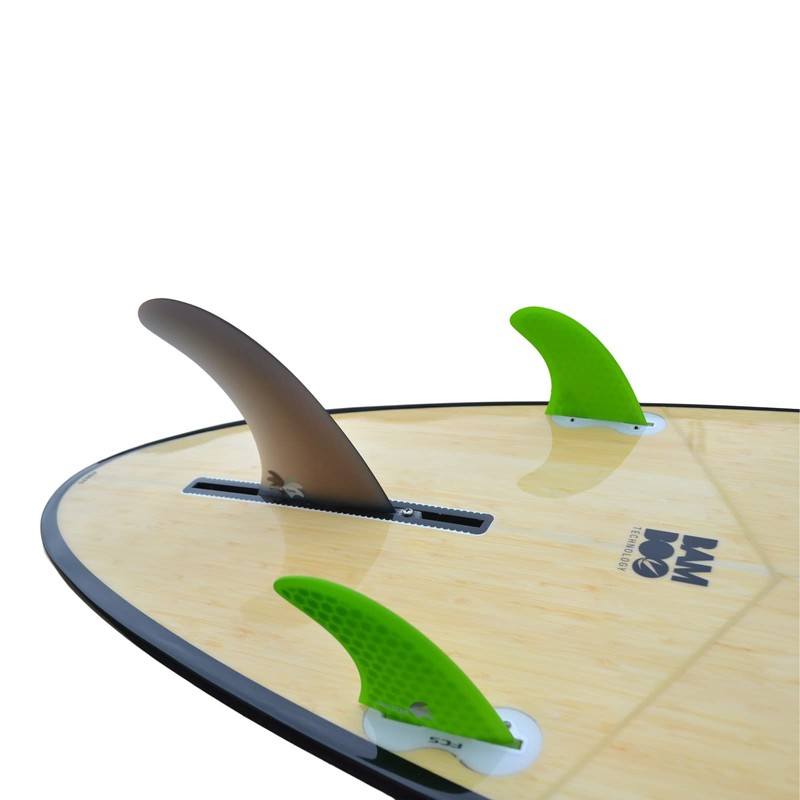 Fibreglass 6inch Centre Fin + 2 Honeycomb side fins (FCS