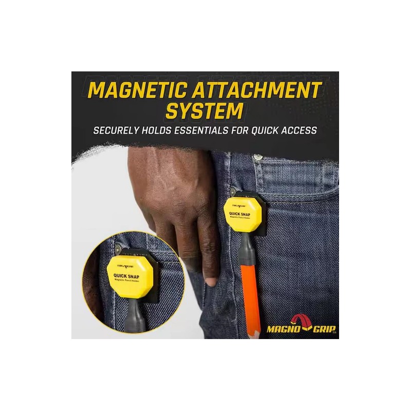 MagnoGrip Quick Snap Magnetic Pencil Holder with Belt Clip