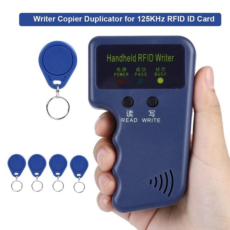 Aswalling Handheld 125KHz RFID ID Card Writer Reader for Access