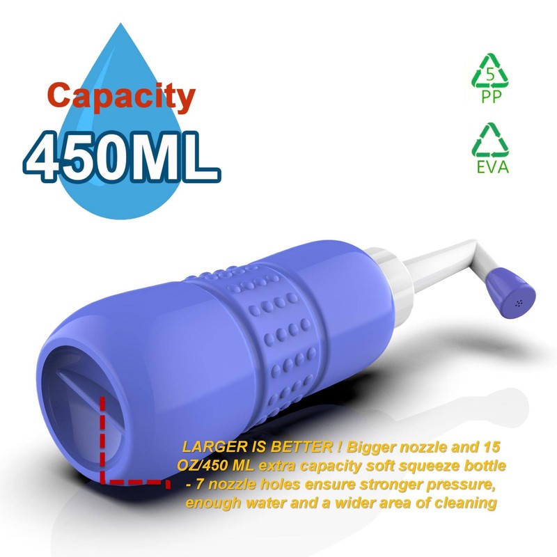 2PCS-Pack Portable Bidet for Toilet - 450ml Travel Bidet -