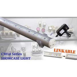 LEDupdates Showcase LED Light 18" 28" 37" 47" 56" for 3ft 4ft 5ft Jewelry Display Linkable C3014 Series with UL Listed Power Supply (47"(18"+28" Linked))