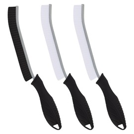 SXhyf Hard Bristle Crevice Cleaning Brush - Multifunctional Gap Cleaning Brush, Grout Brush, Bathroom Accessories, Cleaning Tools Gadgets for Household Use, Kitchen, Window, Toilet(Black Handles)