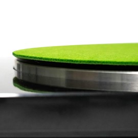 sdroceRyaM Turntable Mat 12 Inches Slip Mat 3mm Anti-Static for LP Vinyl Record High-Fidelity Audiophile Acoustic Sound Support Help Reduce Noise Due to Static and Dust (Green)