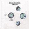Viking Stud Earrings S925 Sterling Silver Abalone Compass Earrings Viking