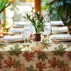 Niuara Fall Maple Plastic Table Cloth - 4 Pack 54"