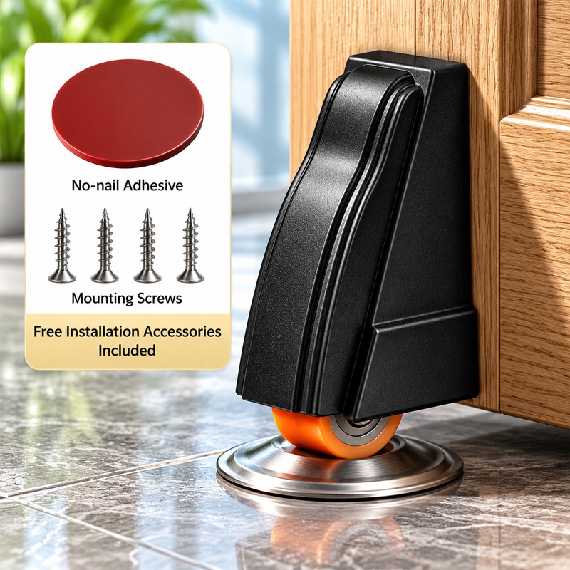 Spring-Damping Gate Support Wheel for Sliding Doors – Anti-Sag Positioning