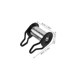 Generic 1 Set Zip Line Kit Zip Line Trolley Slackline Pulley Accessories Outdoor Rope Rescue Equipment Climbing Equipment Shoulder Pulley Climbing Pulleys for Rope Black Iron