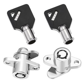 PBYMT 2 Keys Saddlebag Lock Set Saddle Hard Bag Compatible for Harley Touring Road King Electra Glide Street Glide Tour Gide 1993-2013