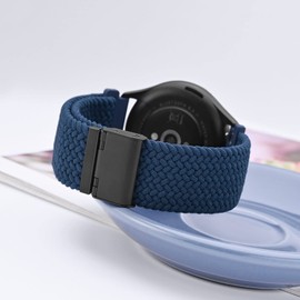 WOCCI Nylon Watch Strap, Stepless Wrist Adjustment, Smart Watch Replacement Band, Available Lug Sizes: 0.71 inches (18 mm), 0.75 inches (19 mm), 0.79 inches (20 mm), 0.83 inches (21 mm), 0.87 inches