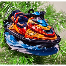 Jet Ski Wave Runner Christmas Ornament