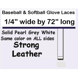 Wood-n-Stuff.com 4 Pearl WHITE lace 1/4" x 72" RE-LACE & Repair Leather BASEBALL Softball GLOVE