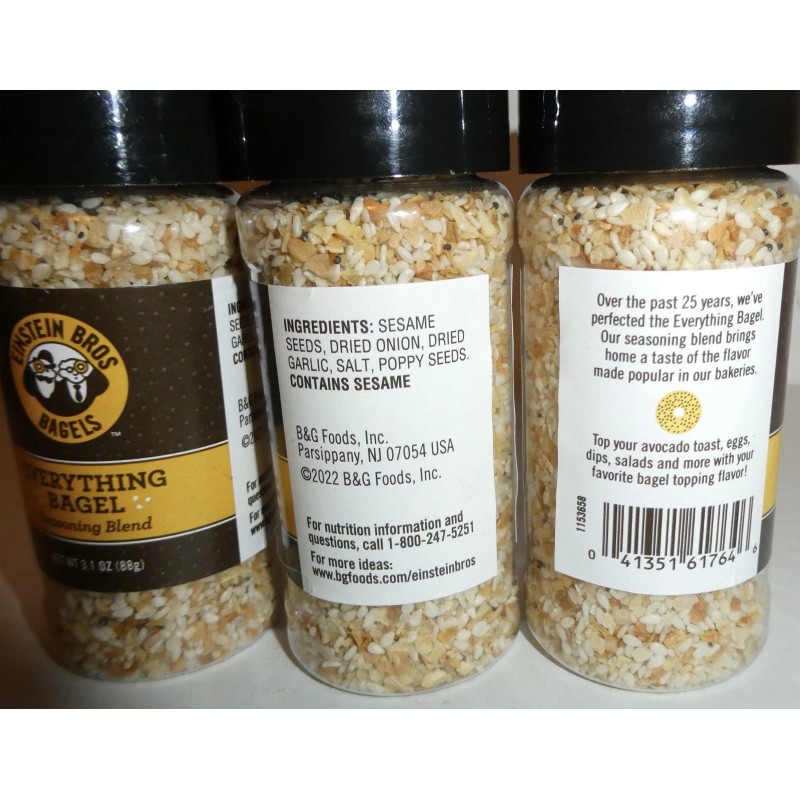 Einstein Bros. Bagels (3) EINSTEIN BROS. BAGELS Everything Bagel Seasoning