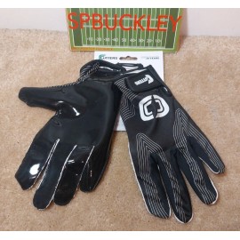 CUTTERS EPIC LIGHTWEIGHT ADULT RECEIVER FOOTBALL GLOVES, CG90630, NWT, BLACK - LARGE / XL