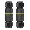 EVOGES IP68 Waterproof Outdoor Inline Cable Connector, 3 Pole, Ø5-12mm