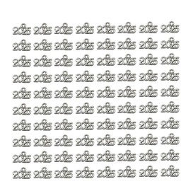 FRUTA 100pcs 2025 Charm Jewelry Making Kit for Handcraft Work Graduation Tassel DIY Beads, Silver