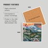 Alaska, Retro Scenes (Absorbent Ceramic Coaster, Single, Cork Back, Kitchen