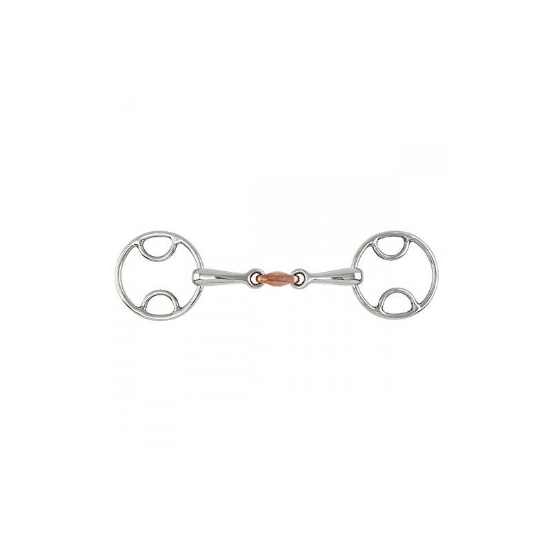 Shires Equestrian - Bevel Bit With Copper Lozenge - S/steel
