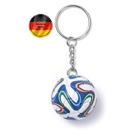 KEYSPACE Keyring Football Gifts Boys Football Gift for Boys and Girls, blue