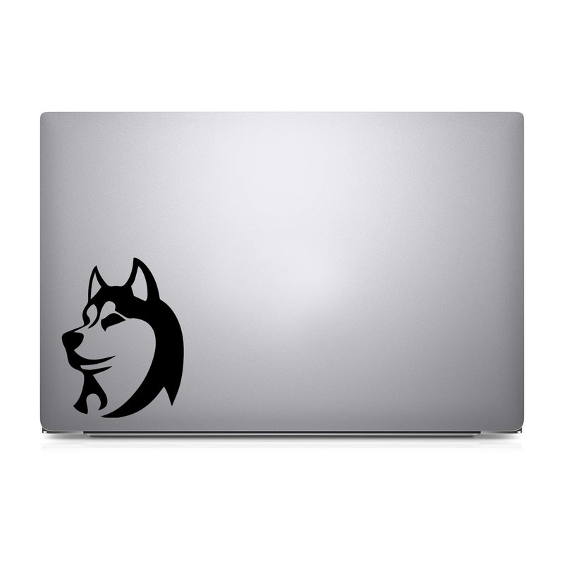 Bargain Max Decals Simple Husky Dog Decal Notebook Car Laptop