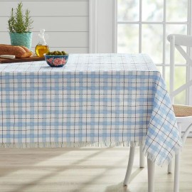 Pioneer Woman The Pioneer Women 60 x 102" Fabric Tablecloth - Daisy Woven Blue
