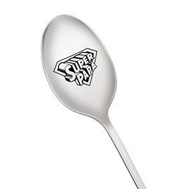 Fathers Day Birthday Gifts for Dad Soup Spoon Engraved Father's Day Coffee Tea Spoons, Unique Gift Ideas for Fathers Day Birthday Present for Daddy Y3FQSZ (A)