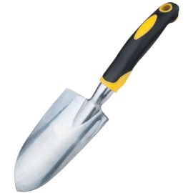 Garden Shovel Hand Trowel, Heavy Duty Gardening Tool with Ergonomic Handle, Non-Slip Soft Rubberized Handle Rust Resistant Garden Spade Garden Tools for Digging, Weeding, Planting, Transplanting