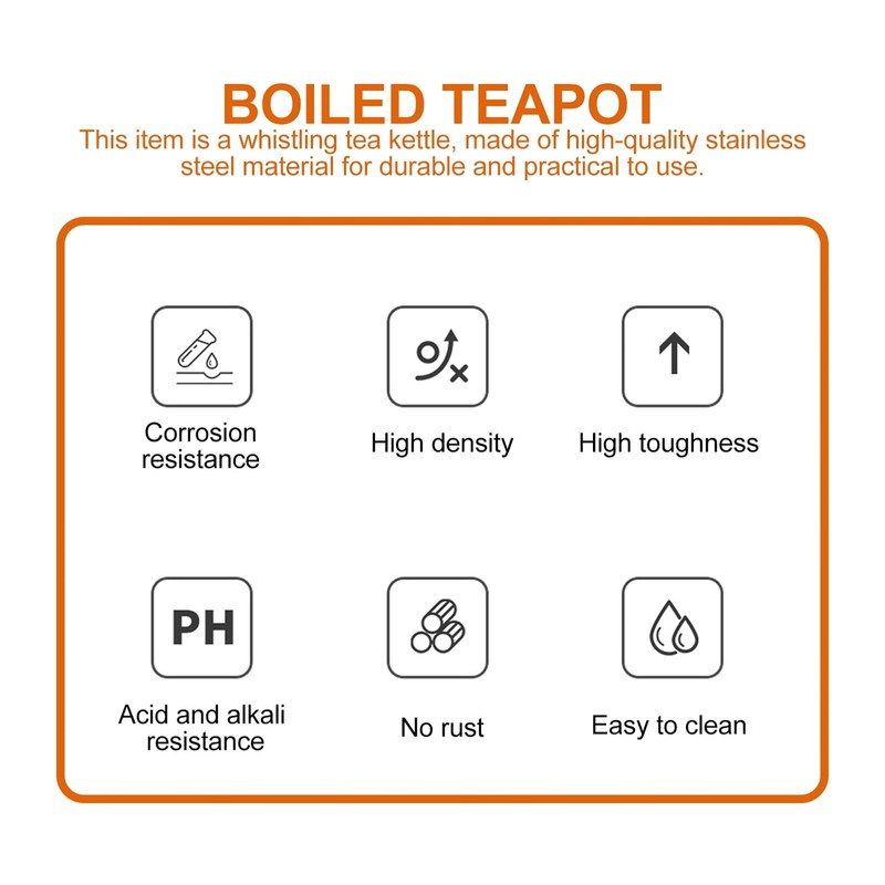 DOITOOL Stove Kettle Stainless Steel Kettle Whistling Tea Kettle Tea
