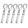 SNOMEL 5 Pack Expansion Concrete Wall Anchors Eye Bolts Screw,