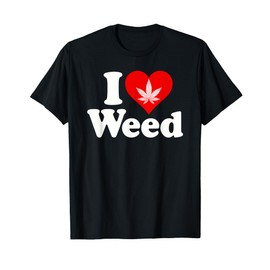 I LOVE HEART WEED 420 T-Shirt