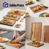Cokka Praca Teak Cutting Board Set with Stand | 3
