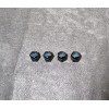 For: Ford 4pc Black Hex Ford Emblem Car Wheels Metal