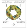 fashionchimp® All-Over Batik Style Loop Scarf Crash and Crinkle Silk