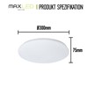 Maxled, Light is Led! Ceiling Light LED Ceiling Light Diameter