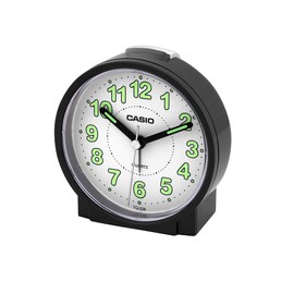 CASIO 10501 TQ-228-1D - Analog Alarm Clock Black, Black/White, analog