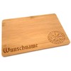 Samunshi® Wooden Board with Engraving Vegvisir Runes Made of Bamboo