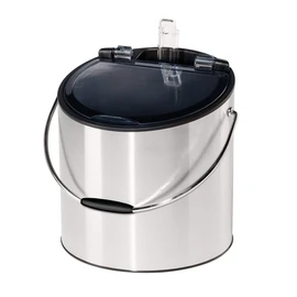 OGGI Wine & Ice Bucket- Ice Bucket with Lid & Ice Scoop, Wine Chiller Bucket, Tabletop Wine Chiller Holds 2 Bottles, Bar Set is Great Addition to Bar Cart or Home Bar Accessories, 4-Quart