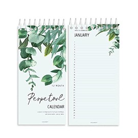 v2croft Celebration Calendar planner for Important Dates, 5 x10 Inch Monthly and Daily Wall Hanging or Desktop Perpetual Journal Convenient to Remember Special Days,Birthdays,Anniversaries