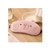 Ribnine 극세사 냉찜질 암막 아이마스크 카피바라 수면안대 베이지/핑크/브라운,택1 Microfiber Cold
