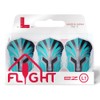 L-Style EZ L1 Prime Series Turquoise Clear White Dart Flights