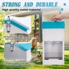 HHNIULI Galvanized Gravity Automatic Dog Feeder with A Stainless Steel