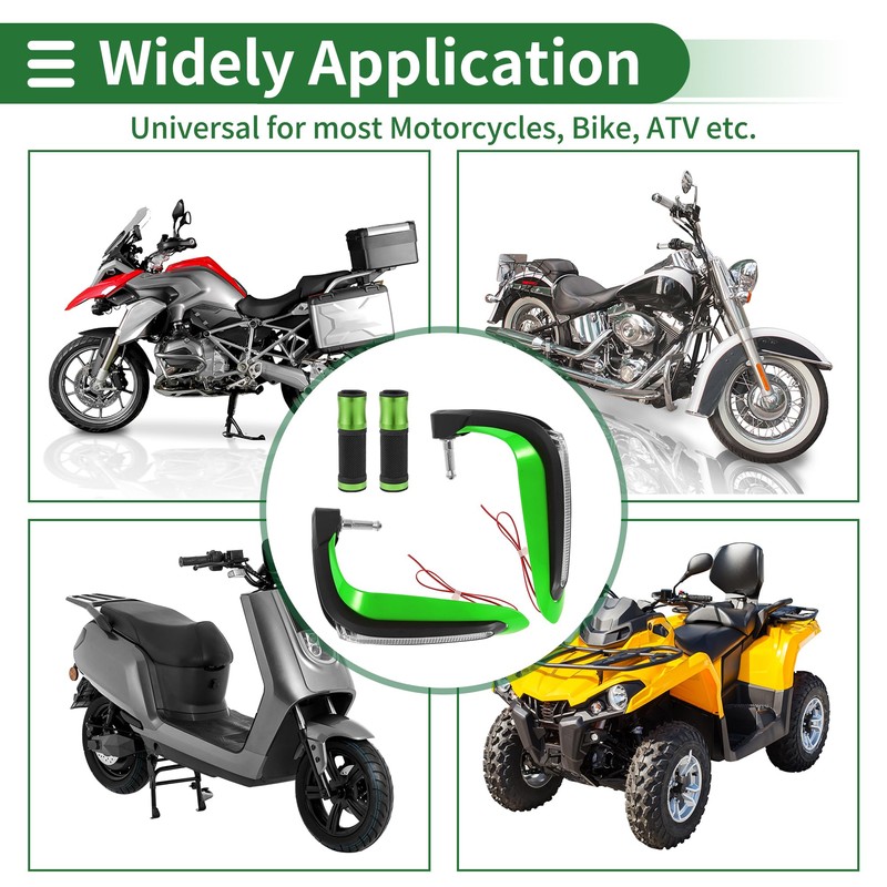 Partuto 7/8" 22mm 15/16" 24mm Motorcycle Hand Grips Cover Kit