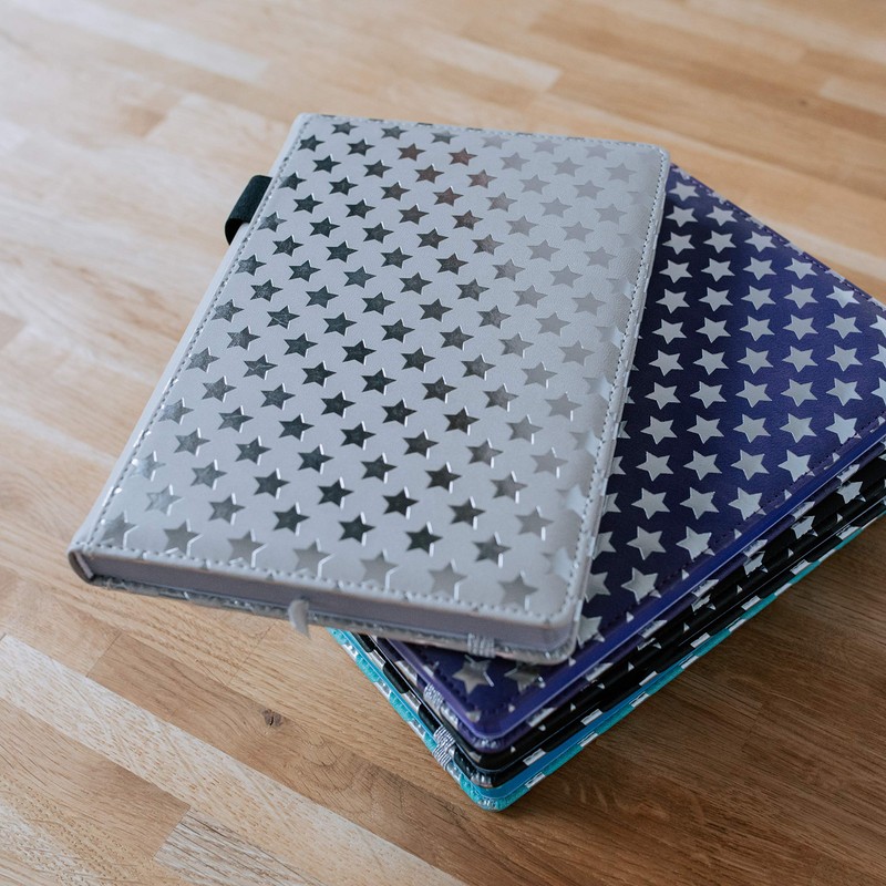 EJRange Notebook A5 Lined Note Pad- Padded Wipe Clean Cover